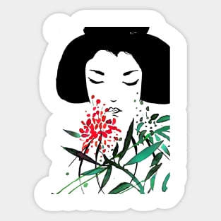 Kabuki girl Sticker